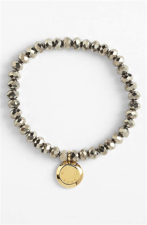 Michael Kors Brilliance Golden Bead Stretch Bracelet MKJ1971710